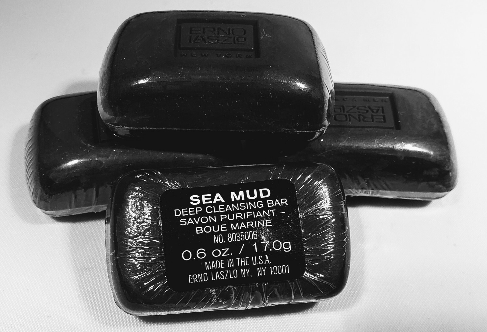 Erno Laszlo SEA MUD Deep Cleansing Bar Travel Size 17 G / .6 oz x 4 NIB