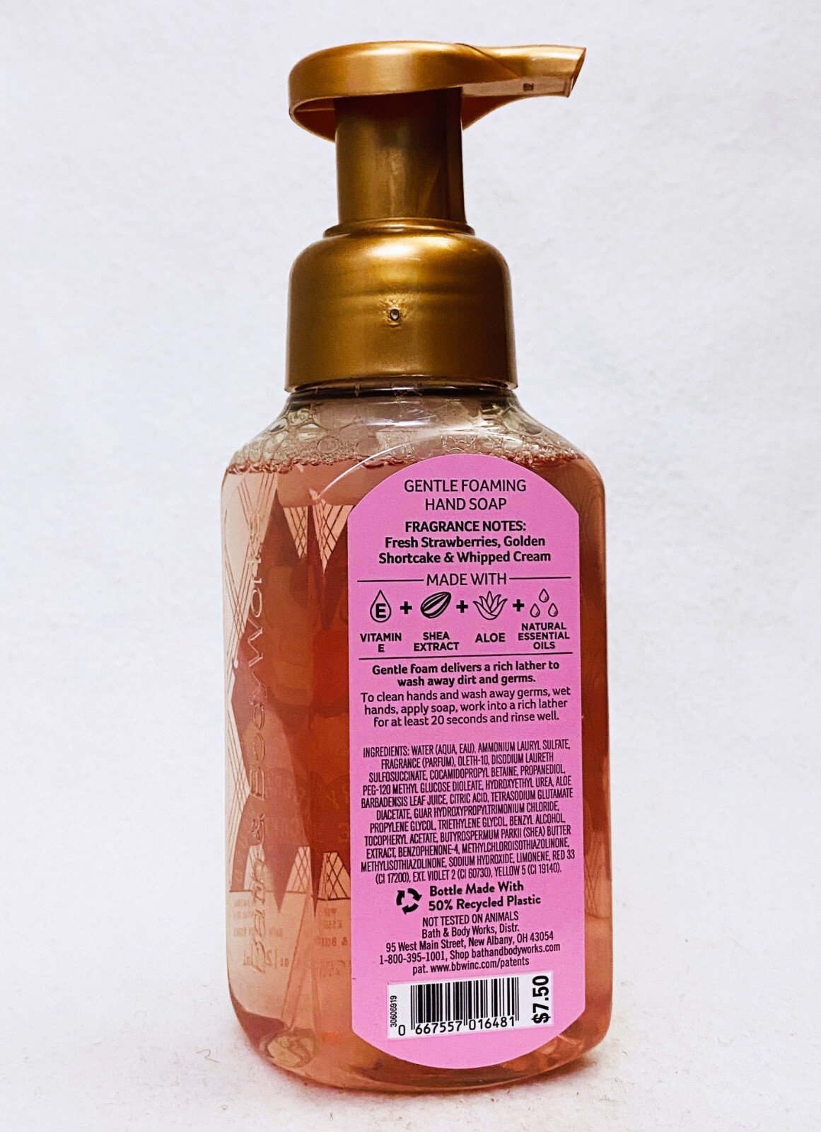 1 Bath & Body Works STRAWBERRY POUND CAKE Gentle Foaming Hand Soap Wash 8.75 oz
