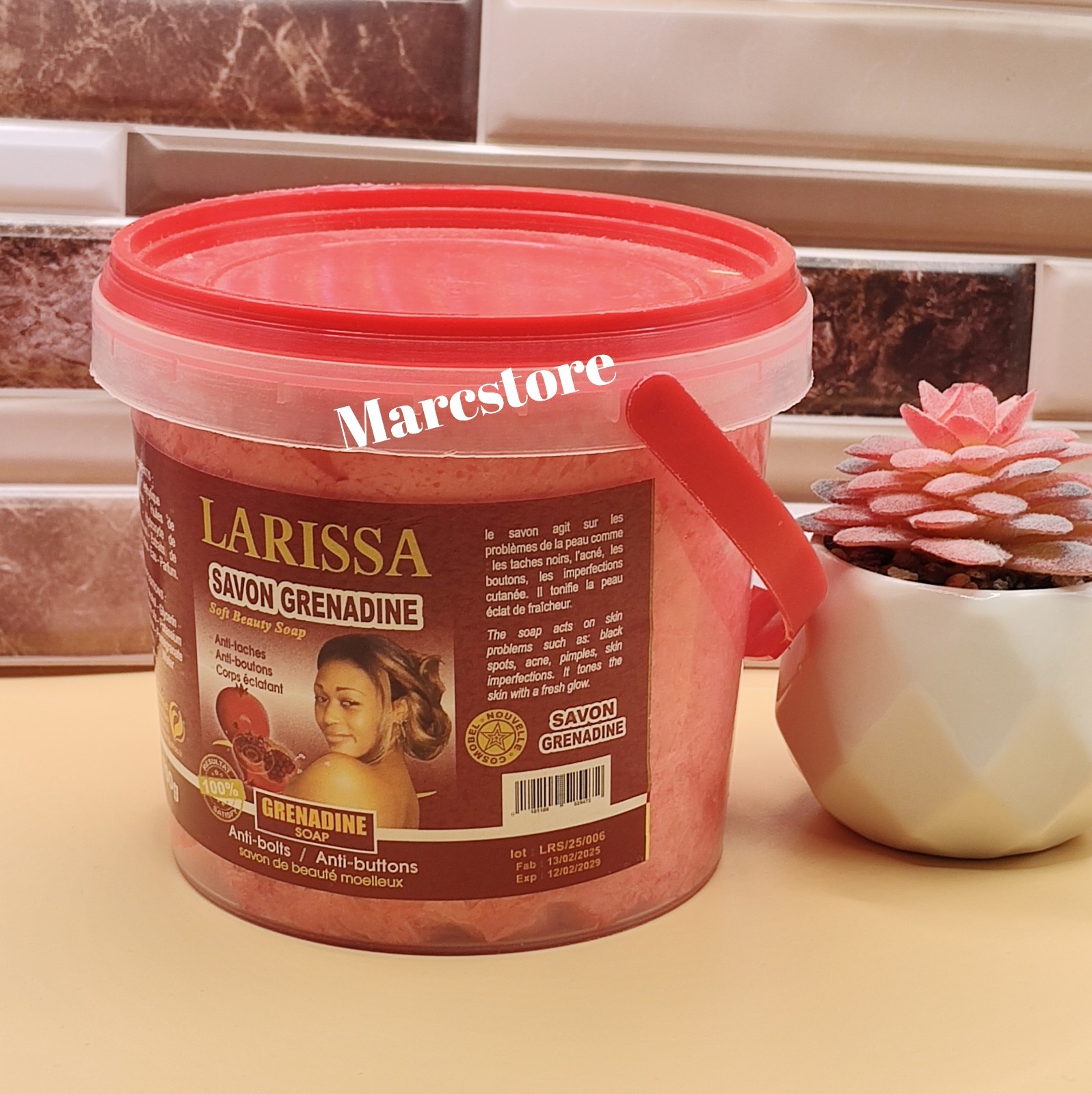 Larissa Gluta Lightening Brightening Grenadine Beauty Soap – All Skin Type 700g