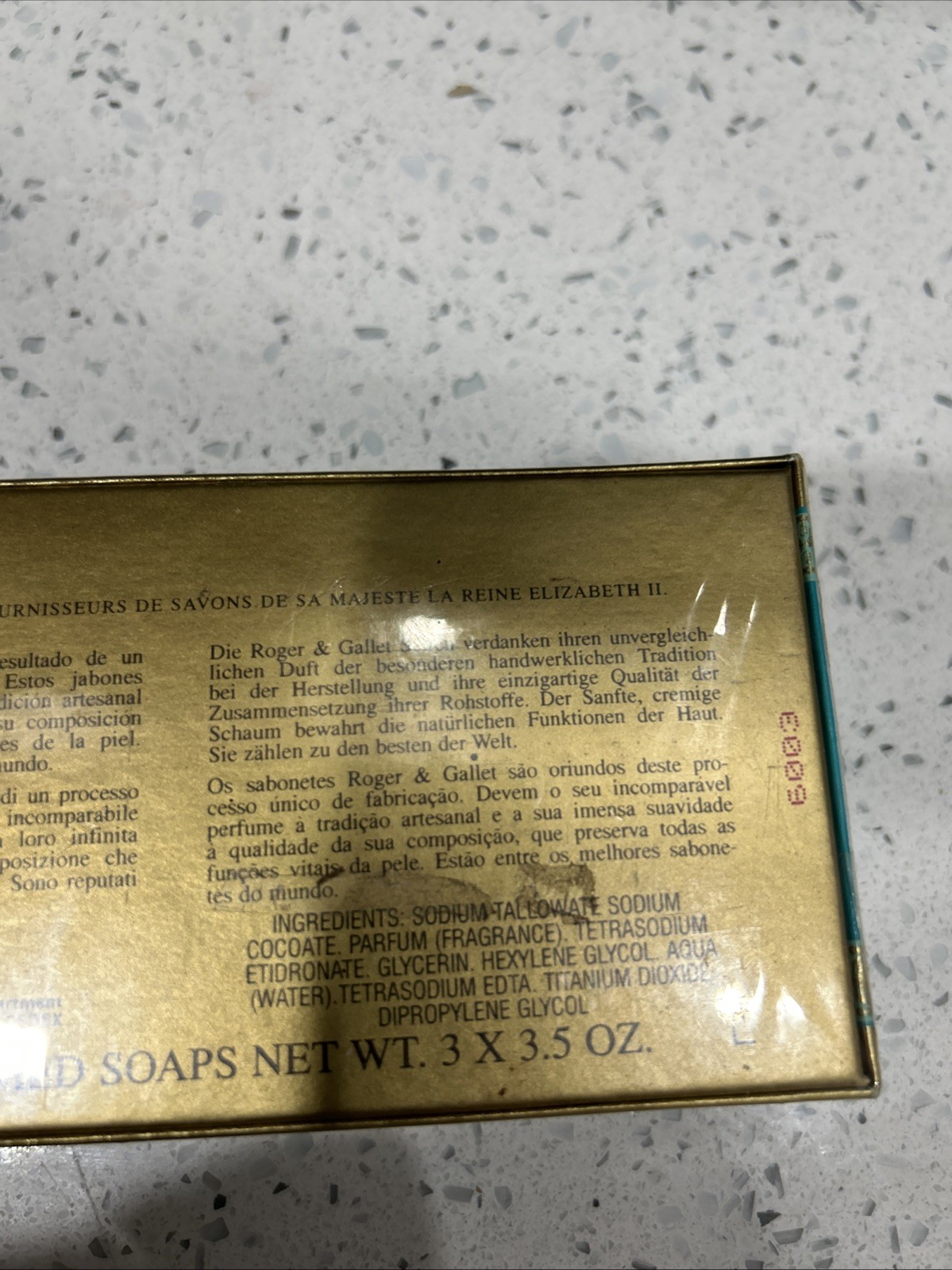 Vintage Roger & Gallet Wild Mint Savons Perfumed Soaps 3 X 3.5 oz.