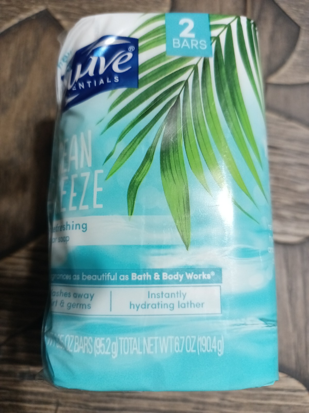6 Bars Suave Essentials Refreshing Bar Soap – Ocean Breeze 3.35 Oz Bars NEW