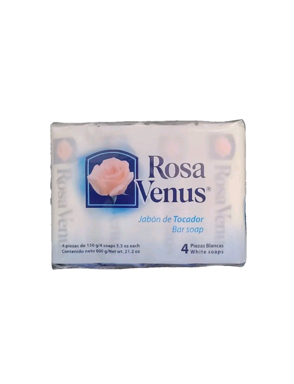 4 Pack Rosa Venus White Bar Soap 5.3 oz Each