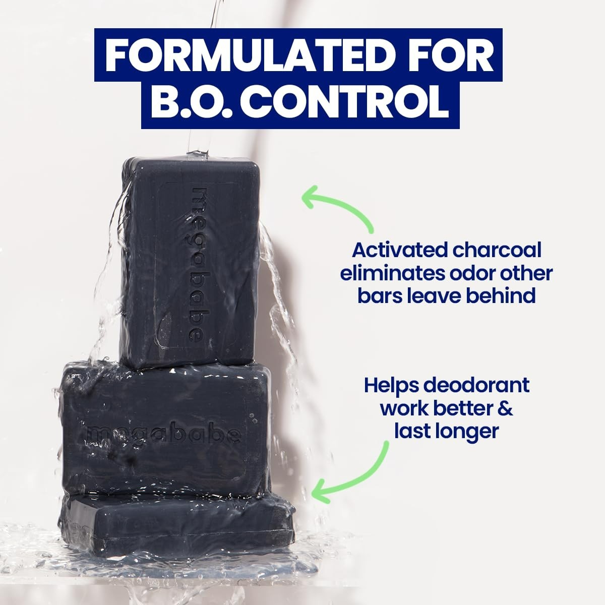Space Bar Detoxifying Charcoal Soap – 4.5 oz Tea Tree Scent for Odor Control