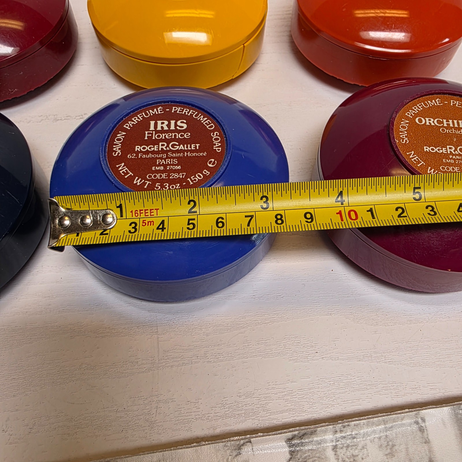 Vintage Roger & Gallet Paris Perfumed Soap Lot 5.3oz w/Case 6 Soaps