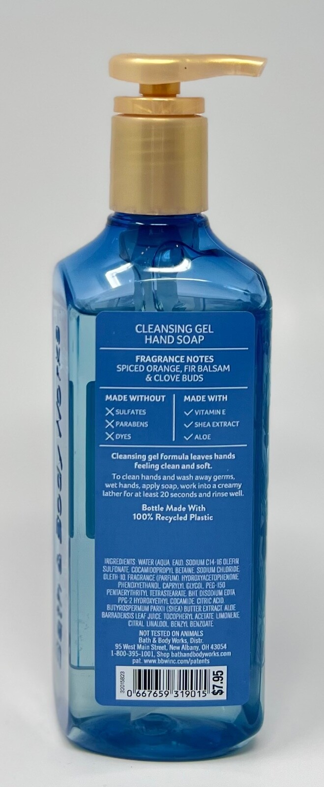 LOT OF 4 NEW BATH & BODY WORKS WINTER CLEANSING GEL HAND SOAP WASH PUMP BLUE 8OZ