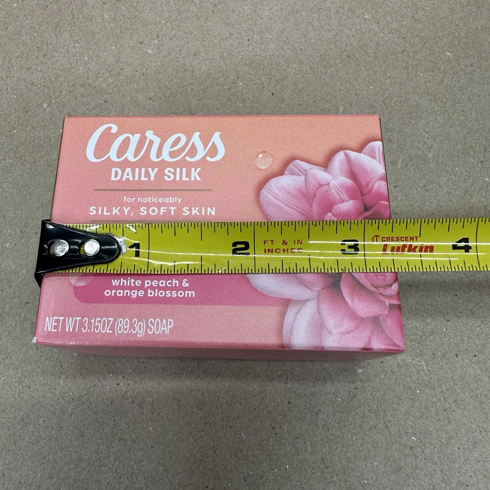 48 PK Caress Daily Silk Soap Bars White Peach & Orange Blossom 3.15 oz