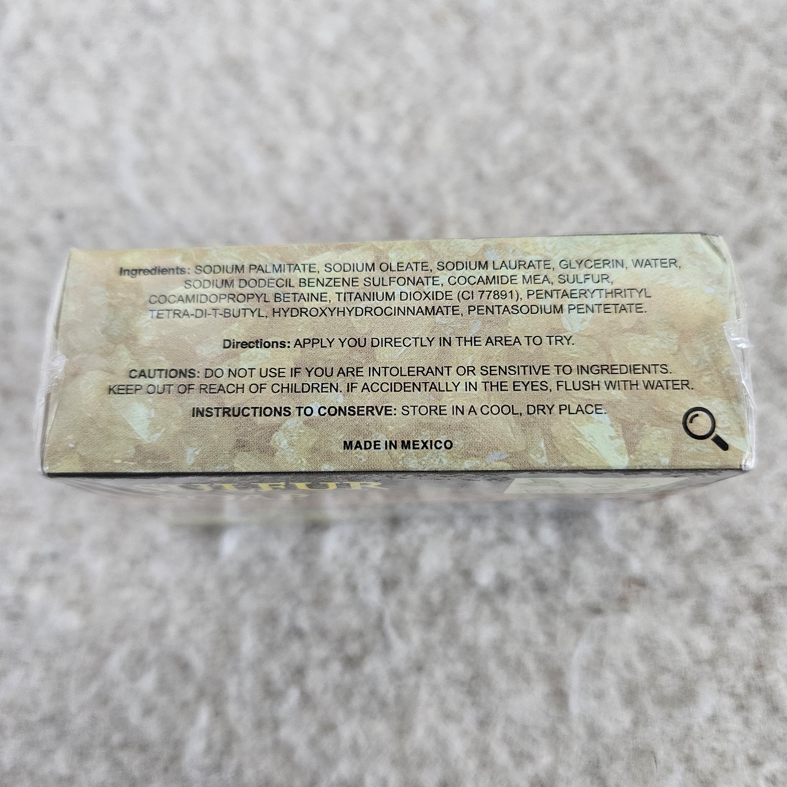 SULFUR SOAP Eco Verde Made In MEXICO 100G New Sealed