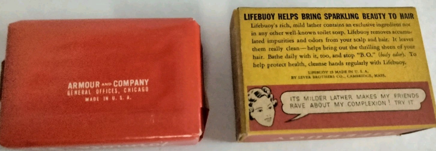 VTG New Retro (Lot Of 2) Formula 99 Soap And Lifebouy Health Soap.