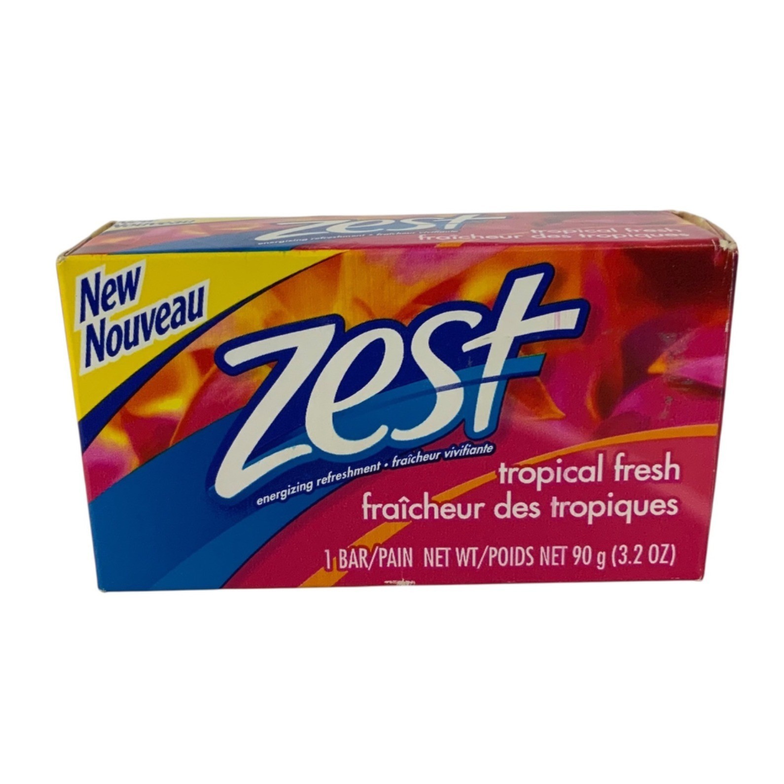 Zest Tropical Fresh Bar Soap 3.2 oz 90g Clean & Refreshing Scent