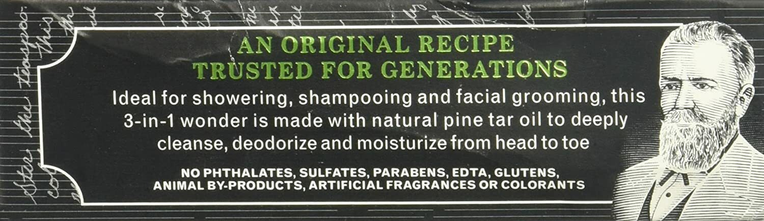 The Grandpa Soap Co. – Face & Body Bar Soap Pine Tar – Large Bar 4.25 oz