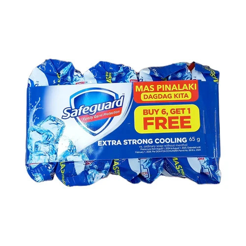 New Safeguard Extra cooling Soap travel size buy 6 get 1 Free (65g x 7)