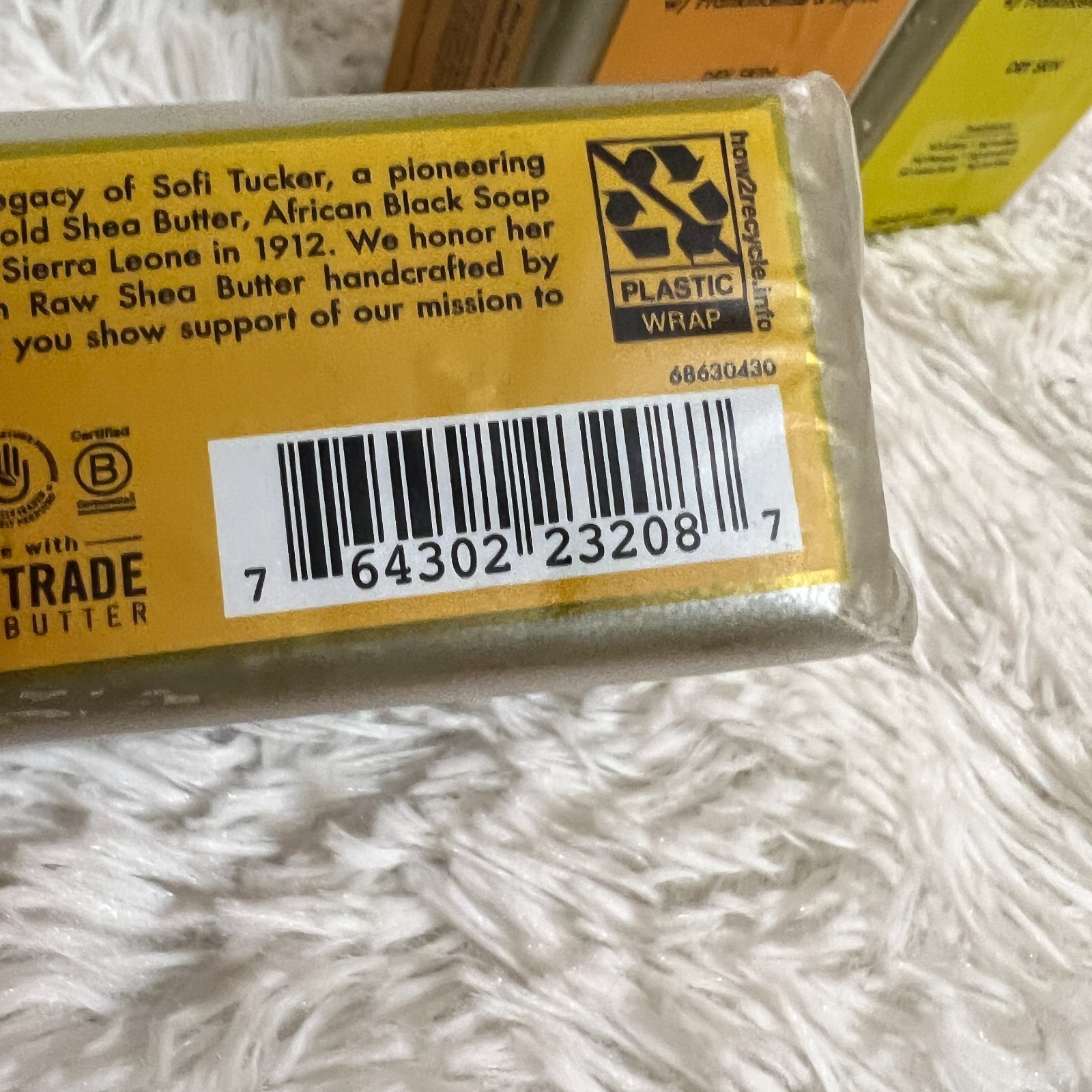 SHEA MOISTURE RAW SHEA BUTTER SOAP W/ FRANKINCENSE & MYRRH BAR SOAP 8 OZ (3)