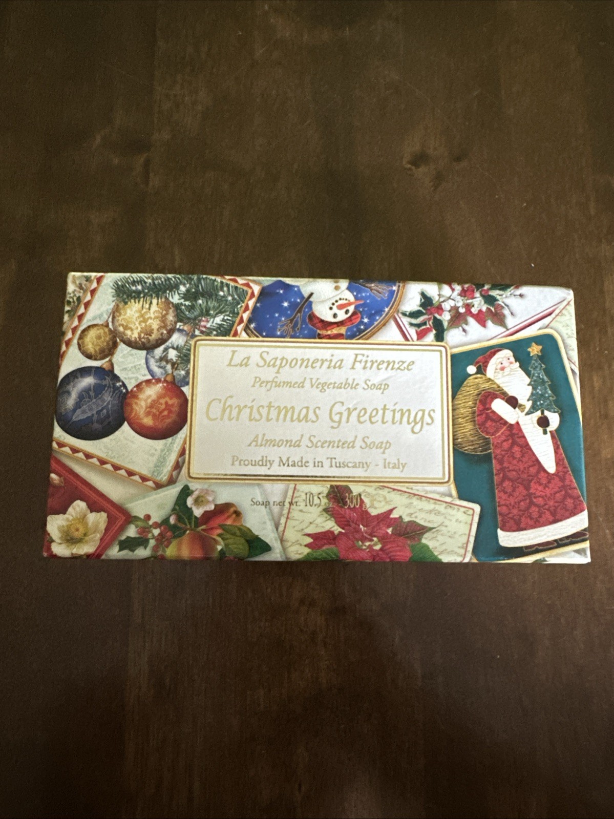 La Saponeria Firenze, Perfumed Vegetable Soap, Christmas, Almond Scent, 10.5oz