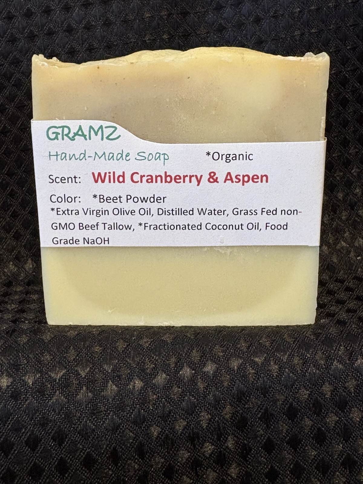 Grass Fed Beef Tallow Soap – Hand-Made Bar or Sample Size – Mostly Organic