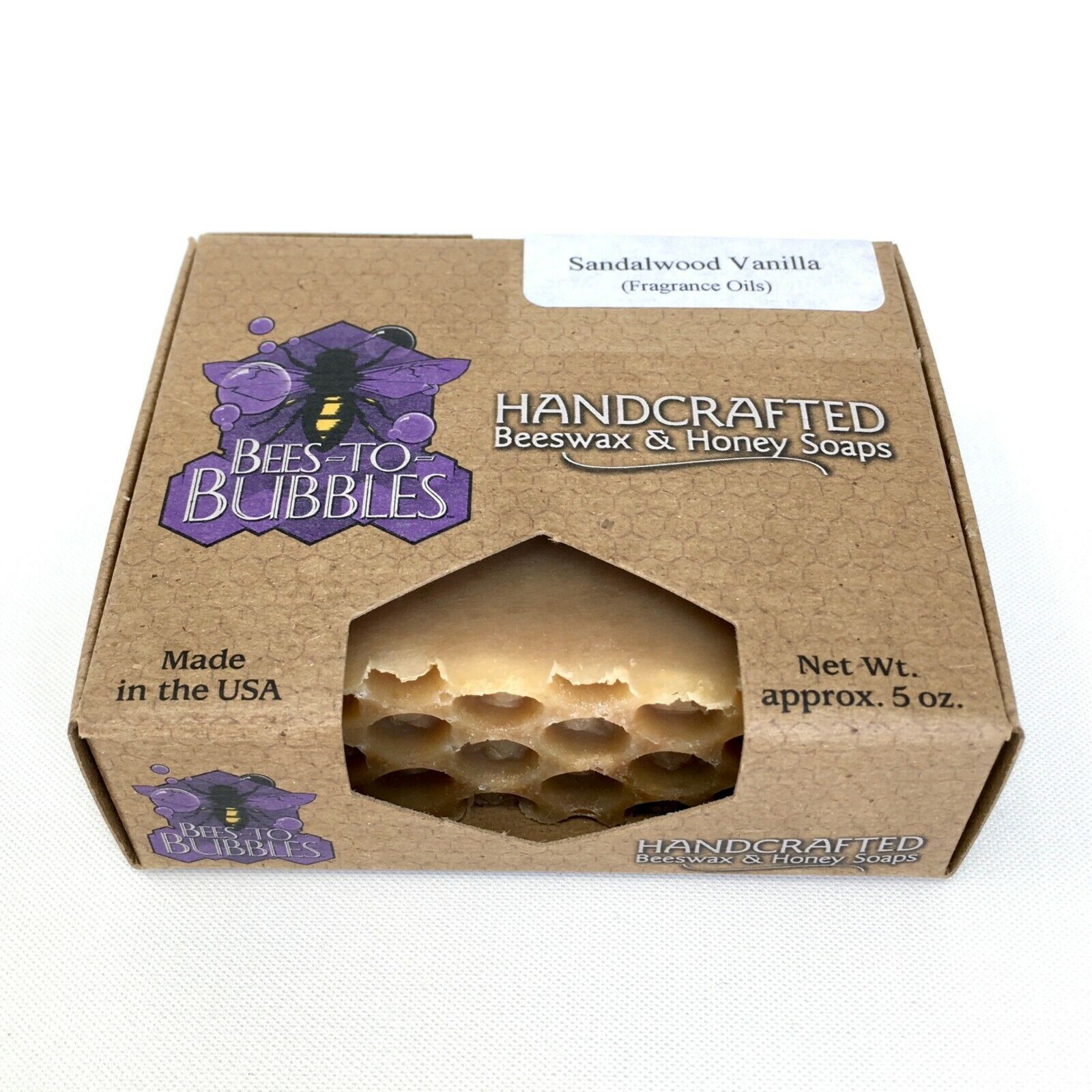 Amish Origins/Bees to Bubbles Handcrafted Beewax & Honey Bar Soap [5 oz/choose]