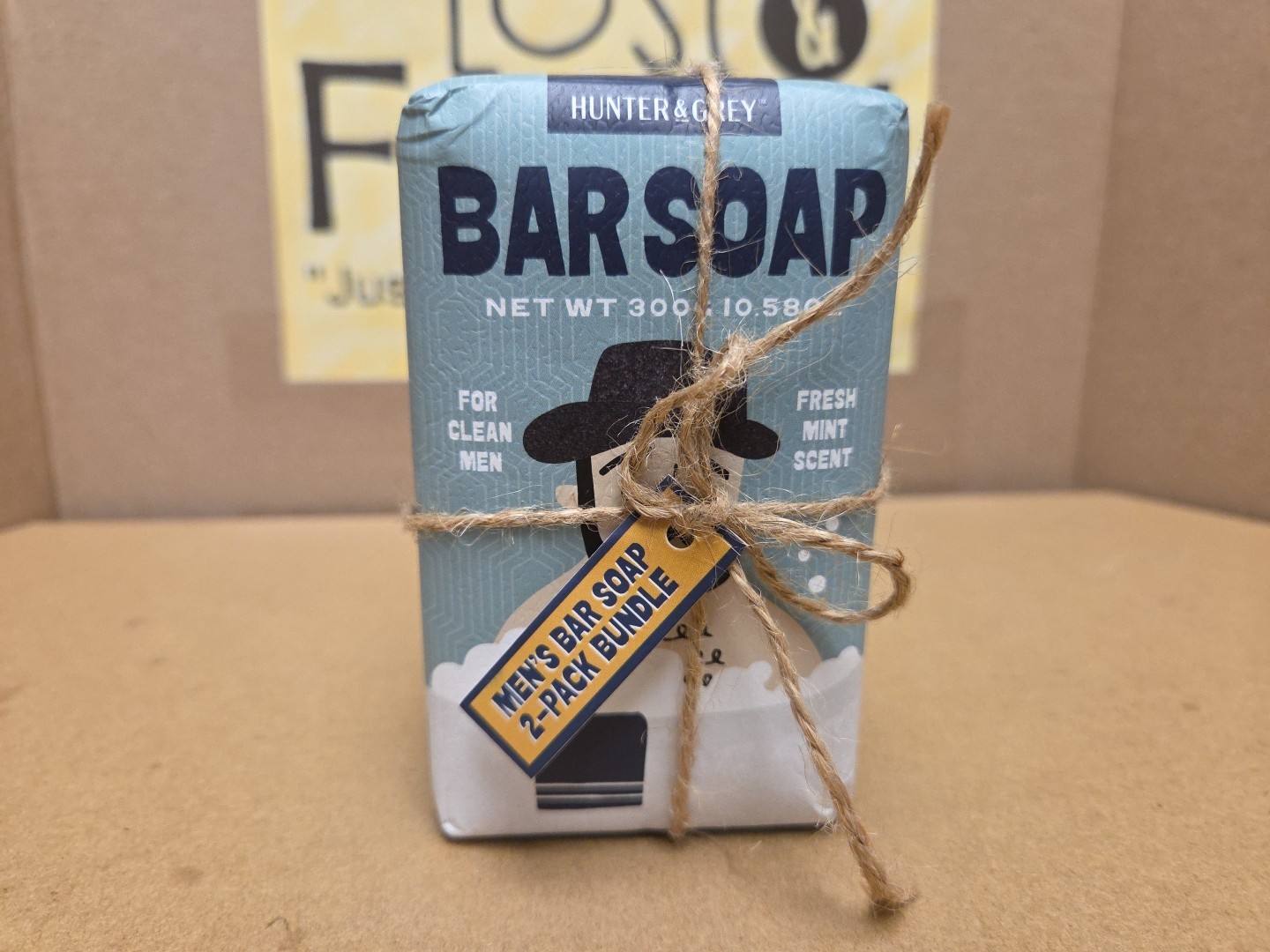Hunter & Grey Men’s bar soap Fresh Mint & Wild Birch Scent (2) 10oz bars