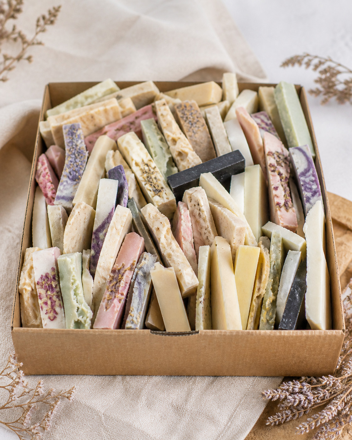 Guest Soaps Natural Plant Based Australian Handmade 1kg Mixed Off Cuts