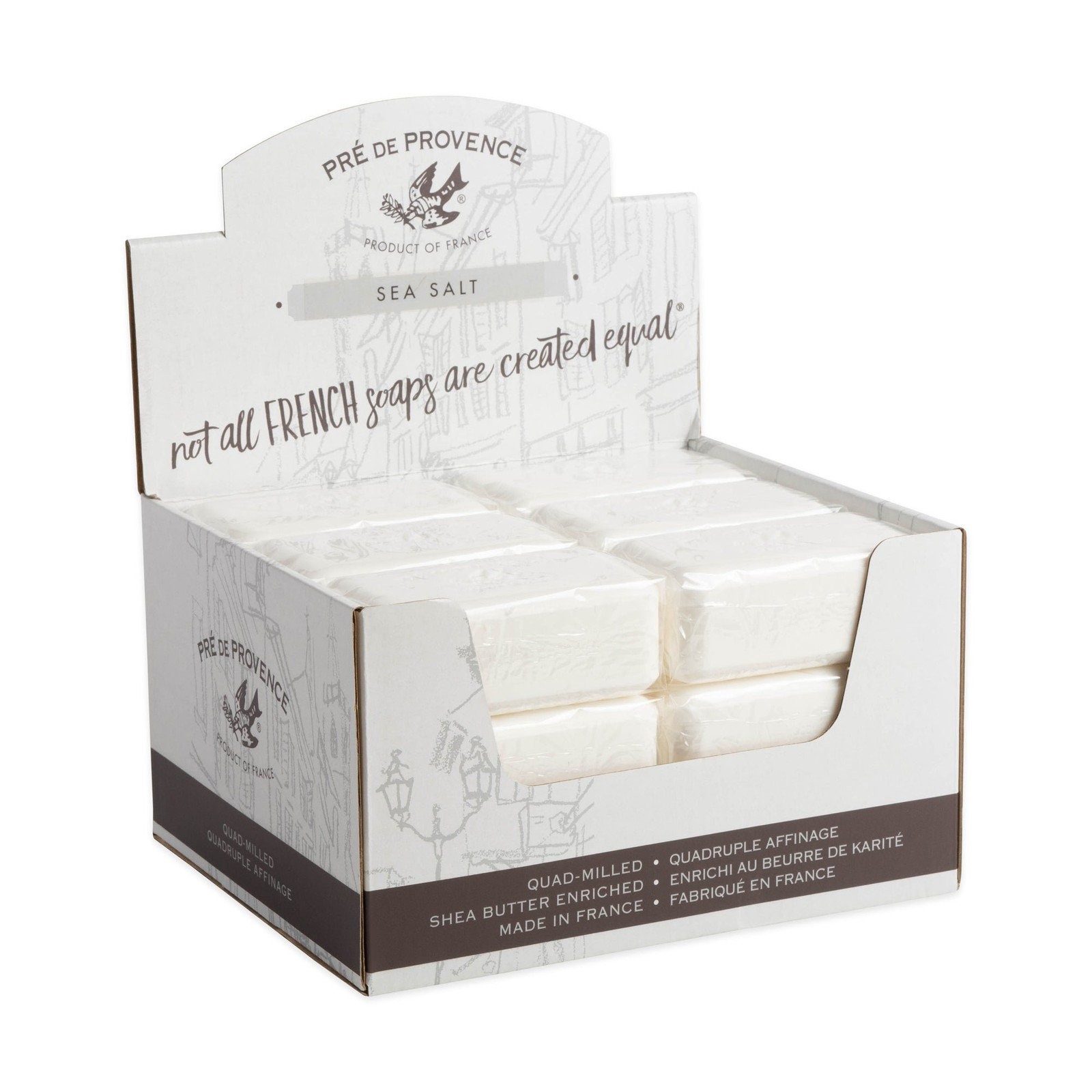 Pre de Provence 250g Soap Bar, Pack of 6 – Sea Salt
