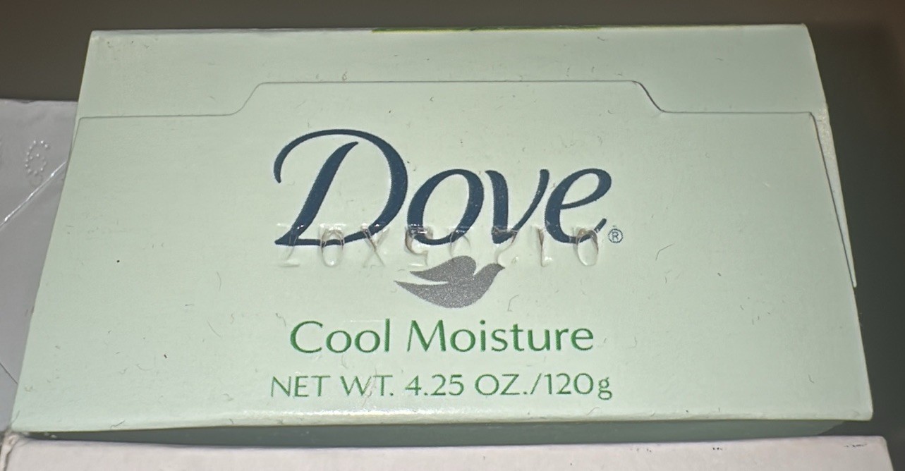Vtg Mixed Dove Bars, 2-White, 1-Cucumber & Green Tea, And 1-White Beauty Bar-NOS