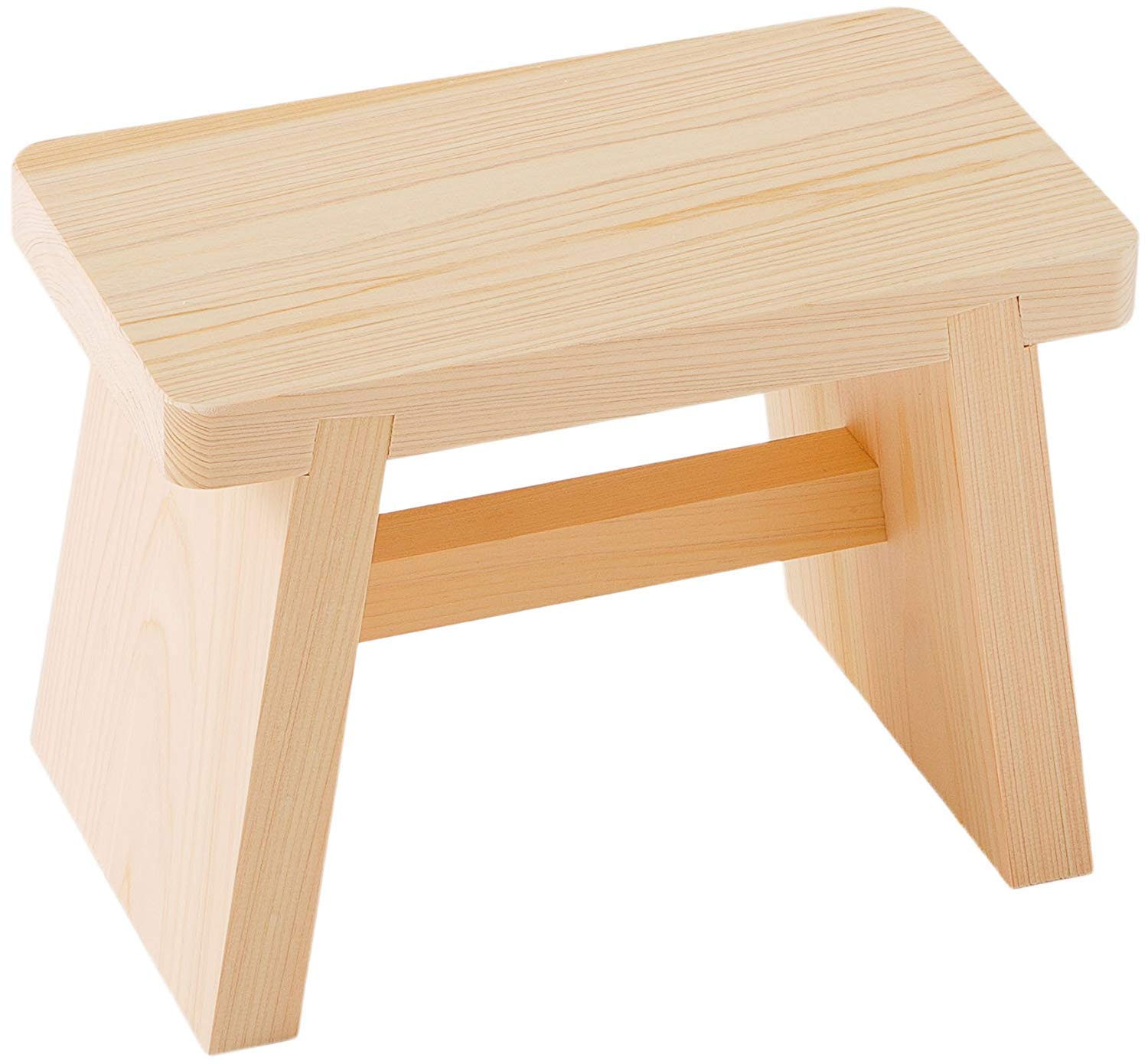 IKEGAWA small Bath Chair Natural Wooden Stool Onsen Hot spa Cypress HINOKI