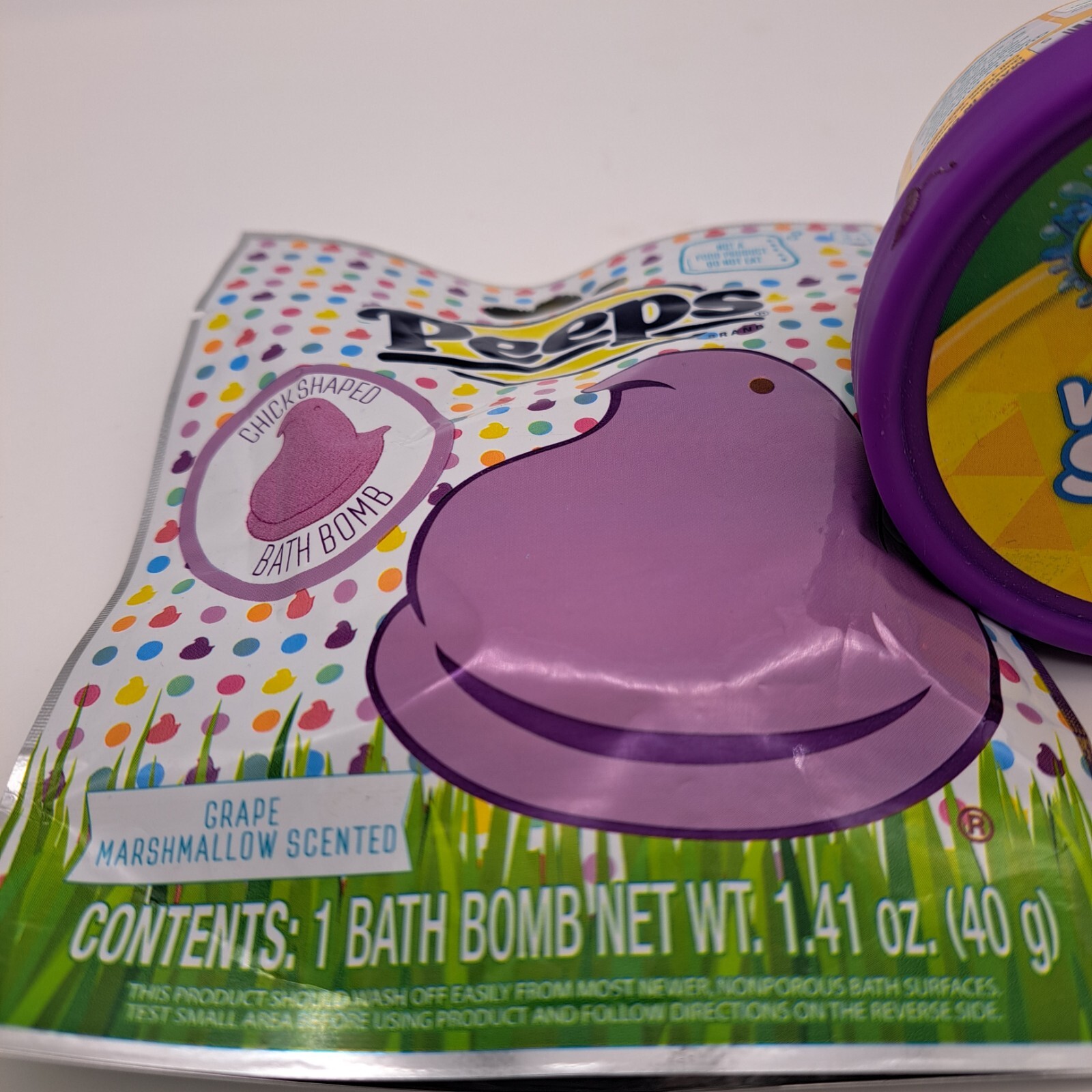 Crayola Whipped Soap 2.82oz.Grape Body Wash + 1 Peeps Bath Chicken Shape