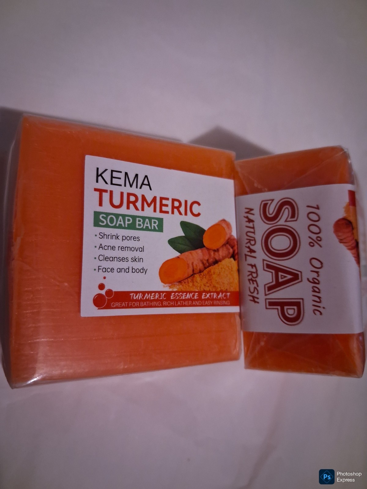 Tumeric Soap Skin Whitening Dark Spots lightening Acne Brightening Turmeric 100g