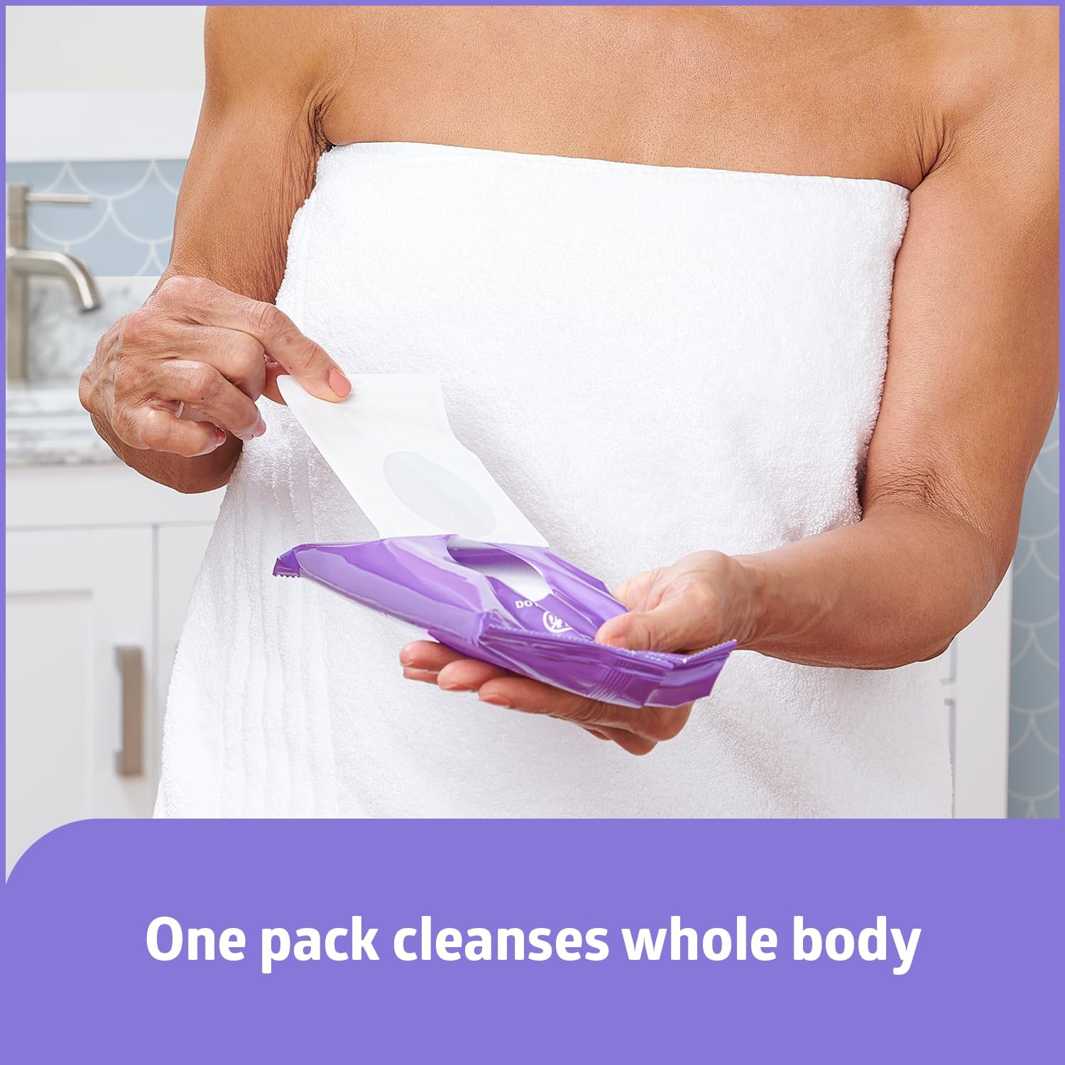 Medline Readybath Body Wipes, Shower and Bath for Adults, No Rinse Disposable