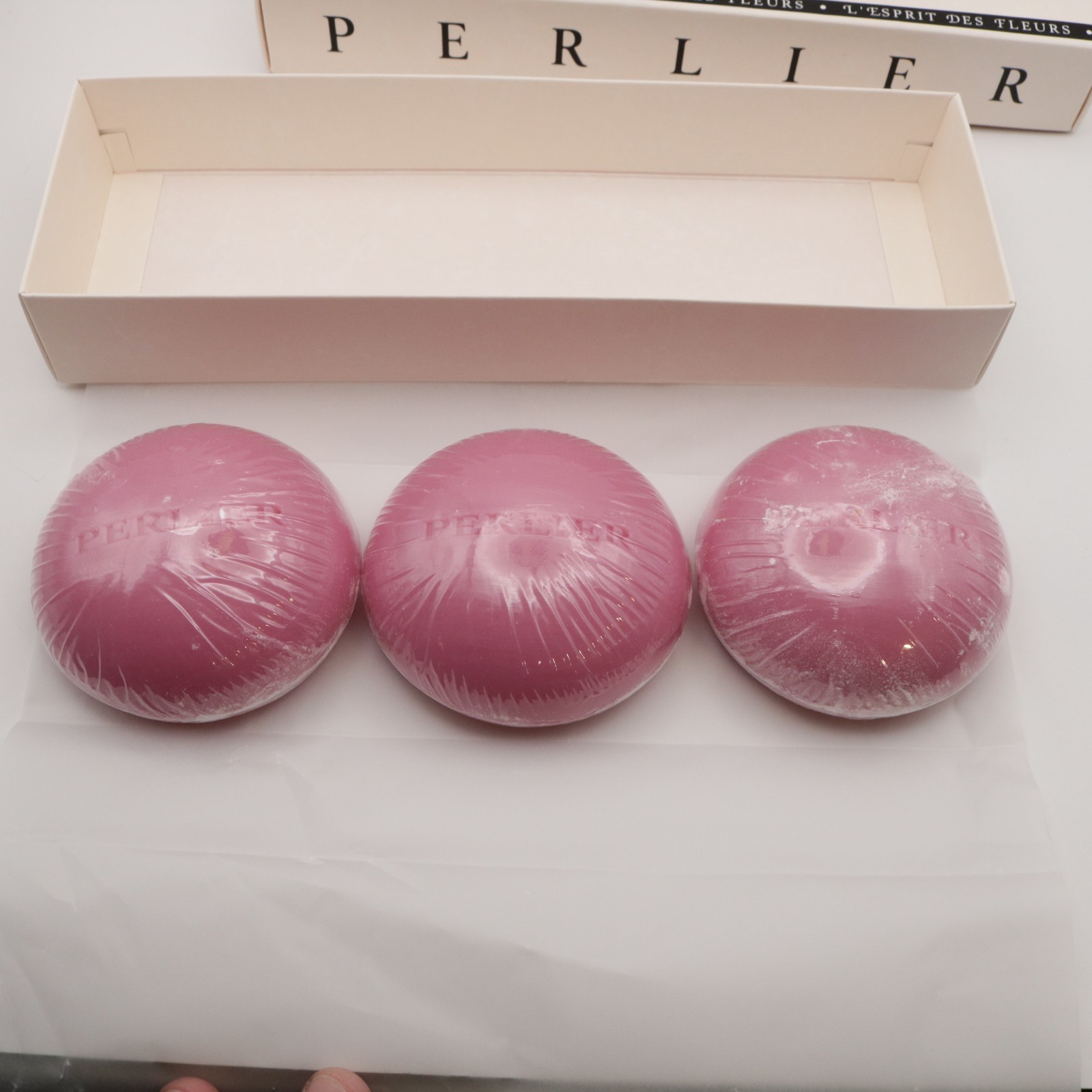 Perlier Pink Peony Gentle Soap Bars 4.4 oz ea NIOB Sealed 3 Pack