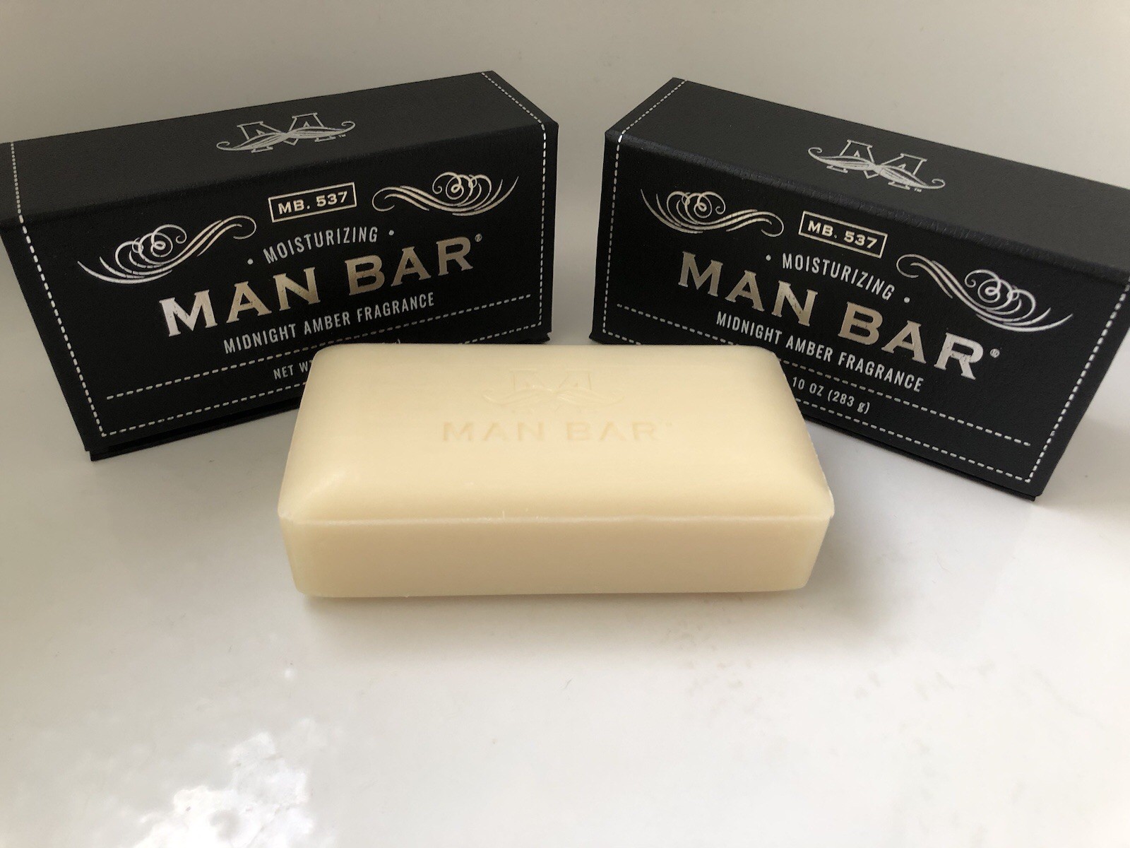 Two Pack Midnight Amber Moisturizing 10 Oz. MAN BAR, San Francisco Soap Company