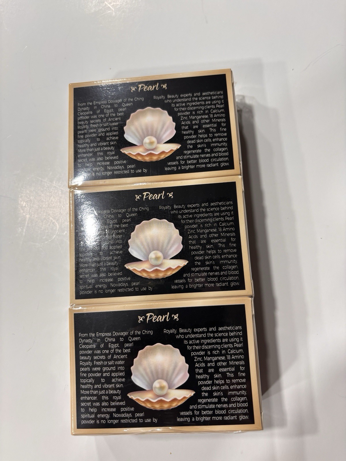 Mother Earth Natural Beauty Pearl Natural Lightening Soap. Lot of 3(box)