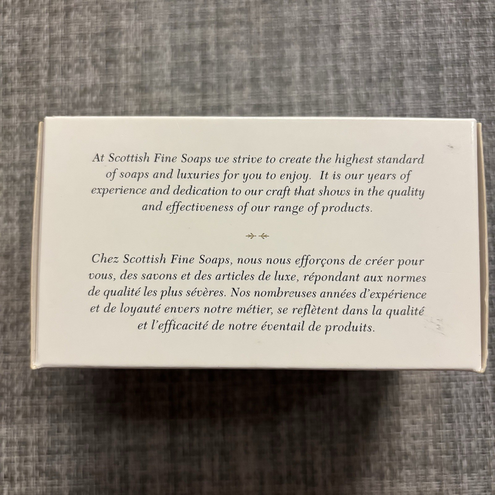 RARE New Scottish Fine Soap Fresh Cotton Scent Bar Soap 10.5oz Triple Milled