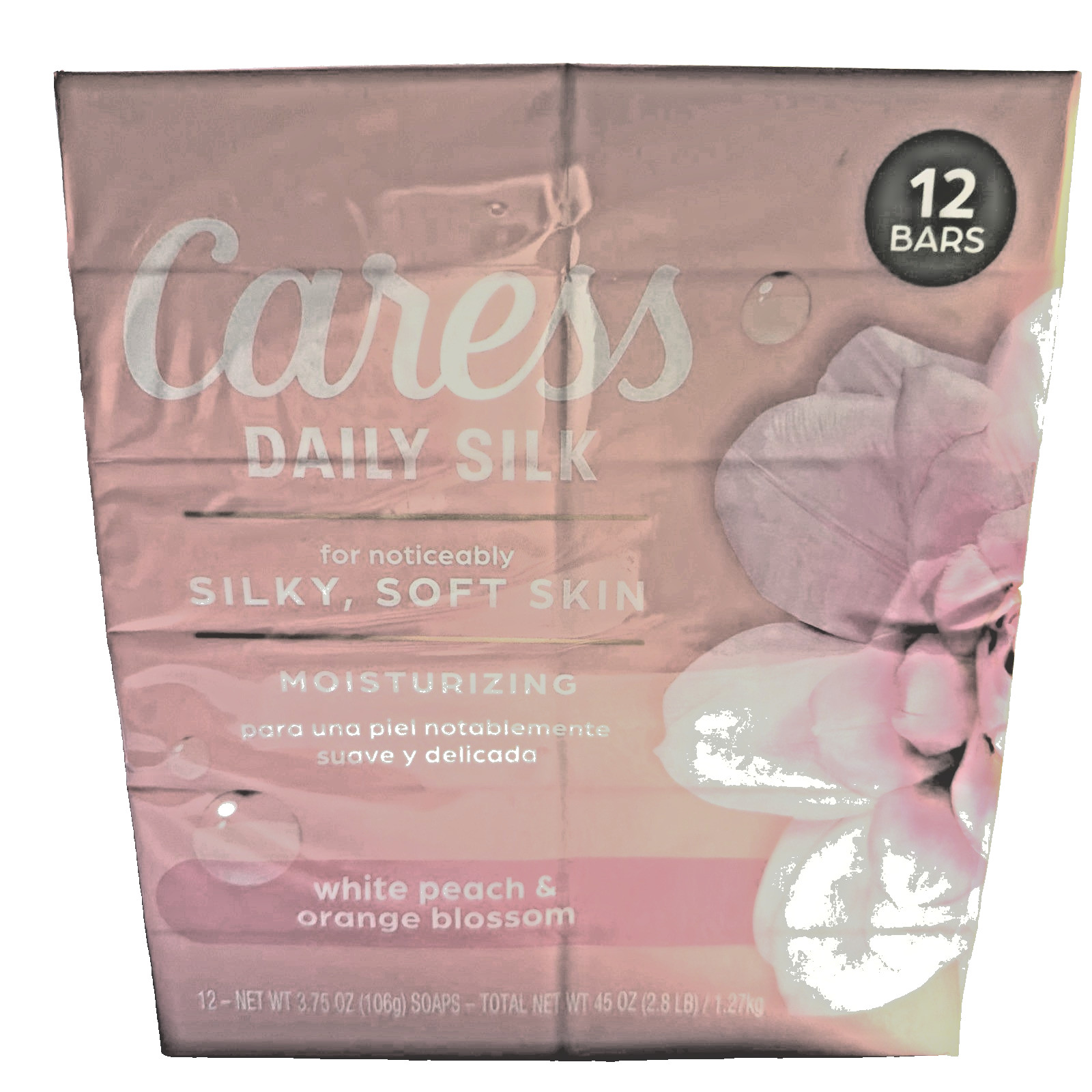 24 Caress Daily Silk White Peach & Orange Blossom CloveOil 3.75 Each Bar Clove