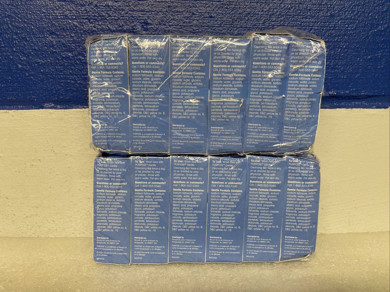 Purpose Gentle Cleansing Face Bar Oil-Free Hypoallergenic 6Oz Lot Of 12 Bars New