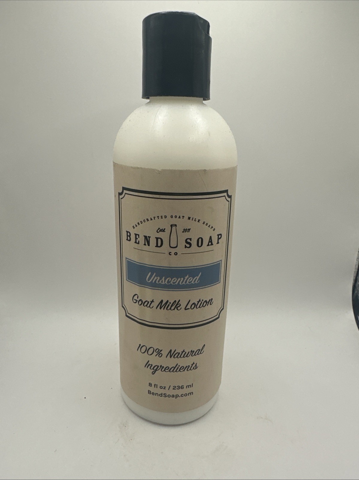 Bend Soap Co Unscented Goat Milk Lotion 8oz 100% Natural SEALED FREE SHIPPING