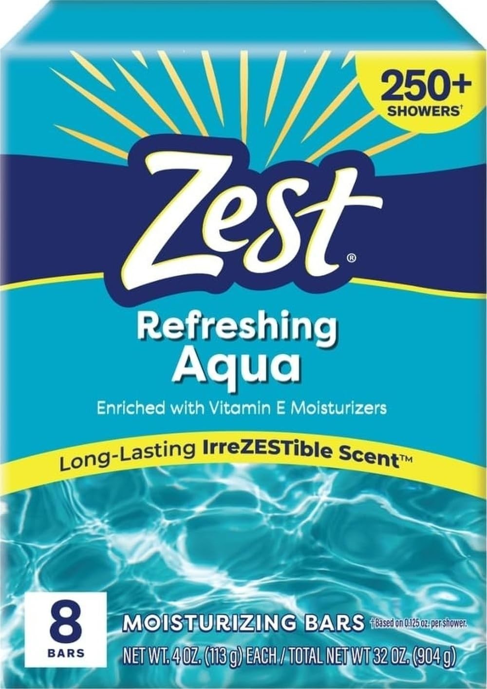 Refreshing Aqua 8-Bar Soap, Detoxifying & Moisturizing – Gentle for All Skin