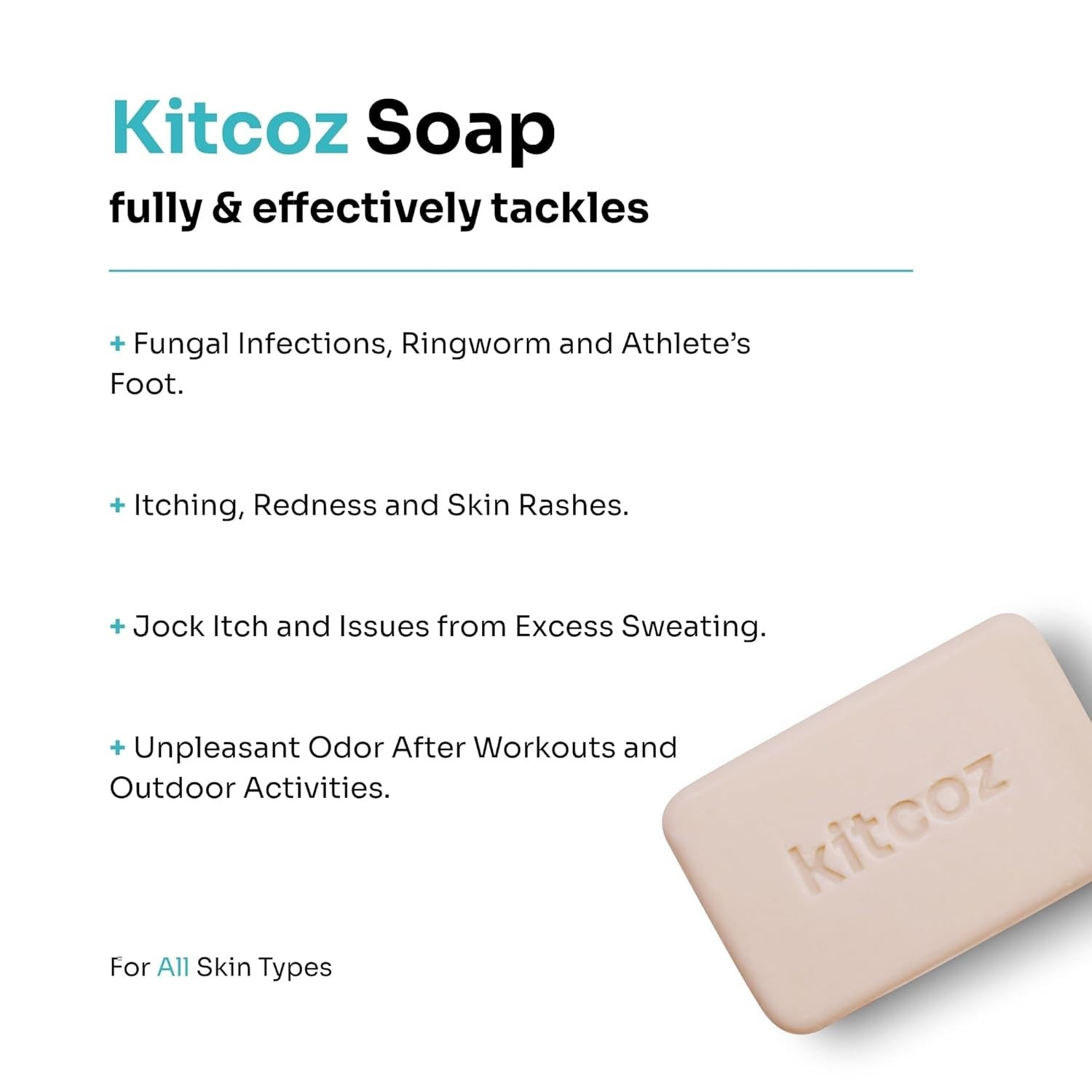 kitcoz soap bar helps in anti fungal foe skin 75 gm free shipping