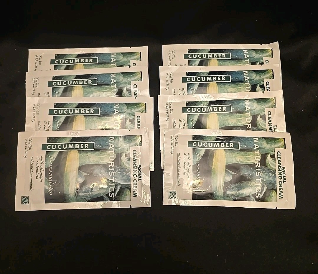 8 Lot Naturistics .75 oz Cucumber Facial Creansing Cream- Rare