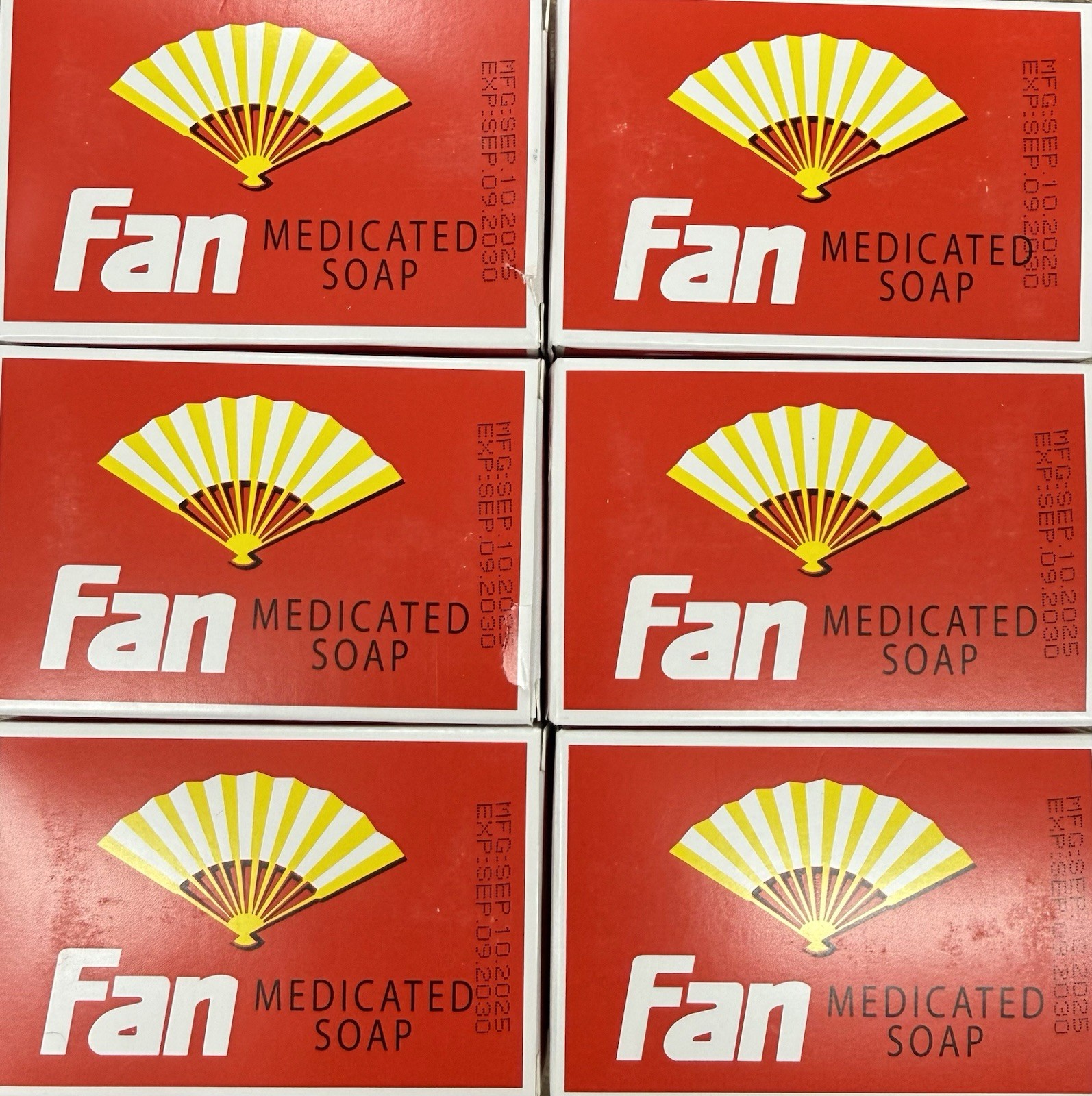 Fan Medicated Soap Kills Germs And Bacteria 3.5oz X 6 Pc