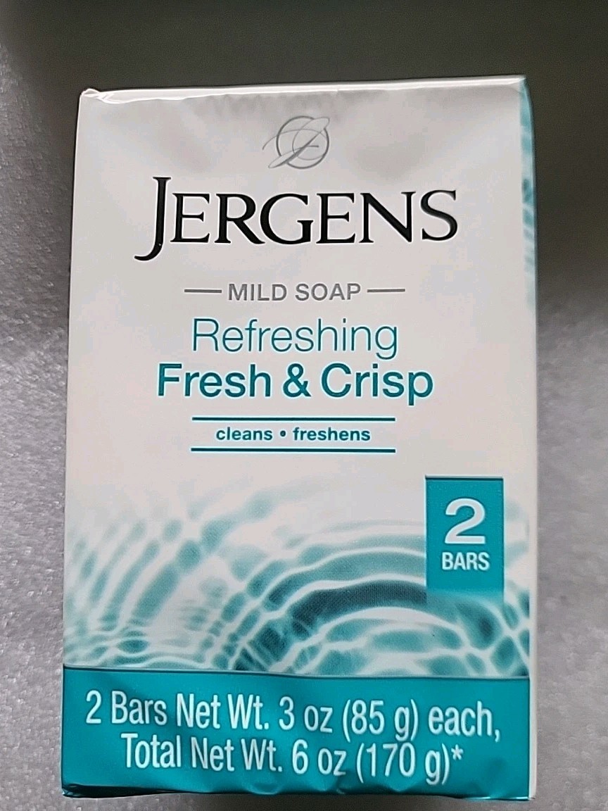 5x Lot Jergens Fresh & Crisp Mild Soap 10 Bars Total New Sealed