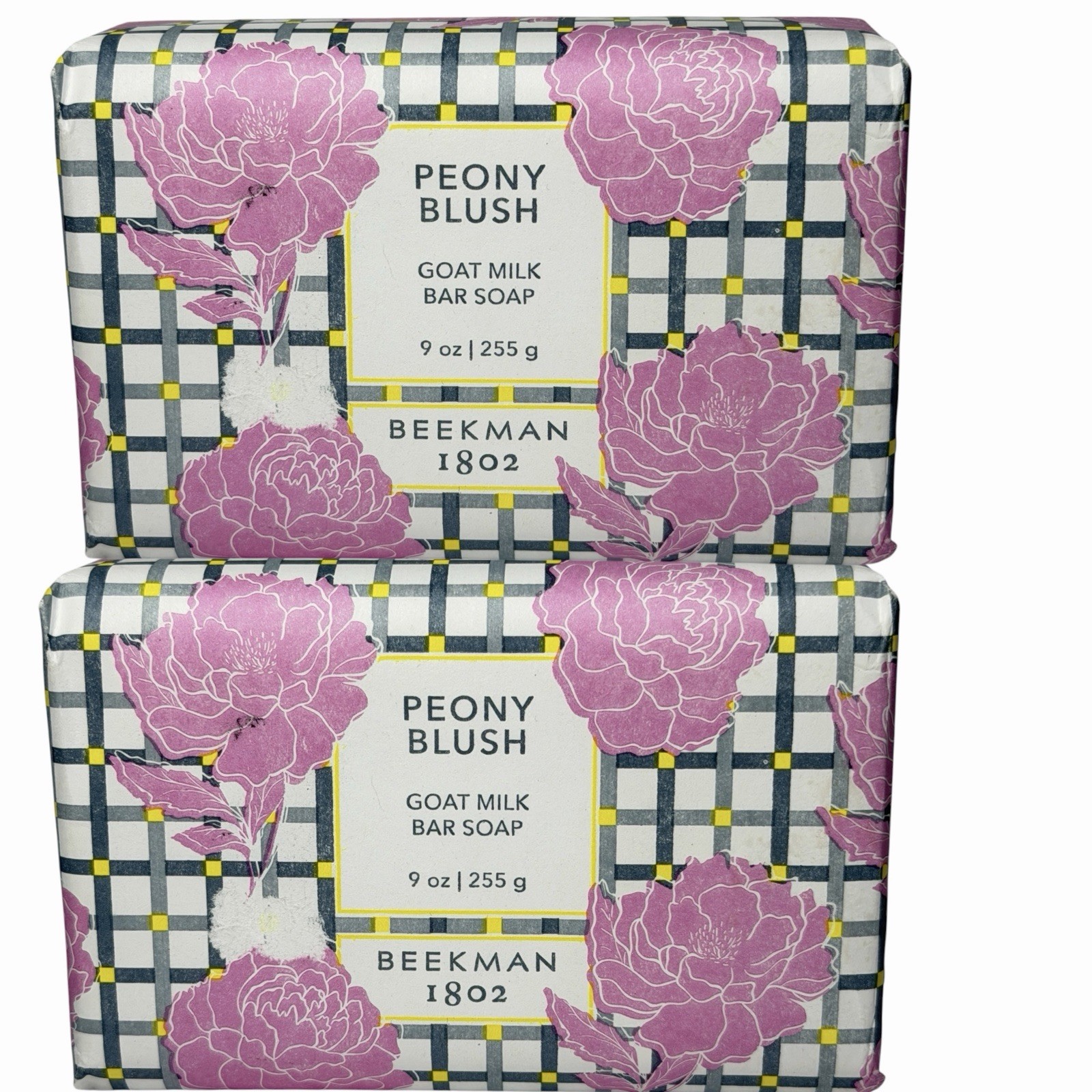 2X- Beekman 1802 Limited Edition Peony Blush Bars Of Soap 9oz ea New SEALED