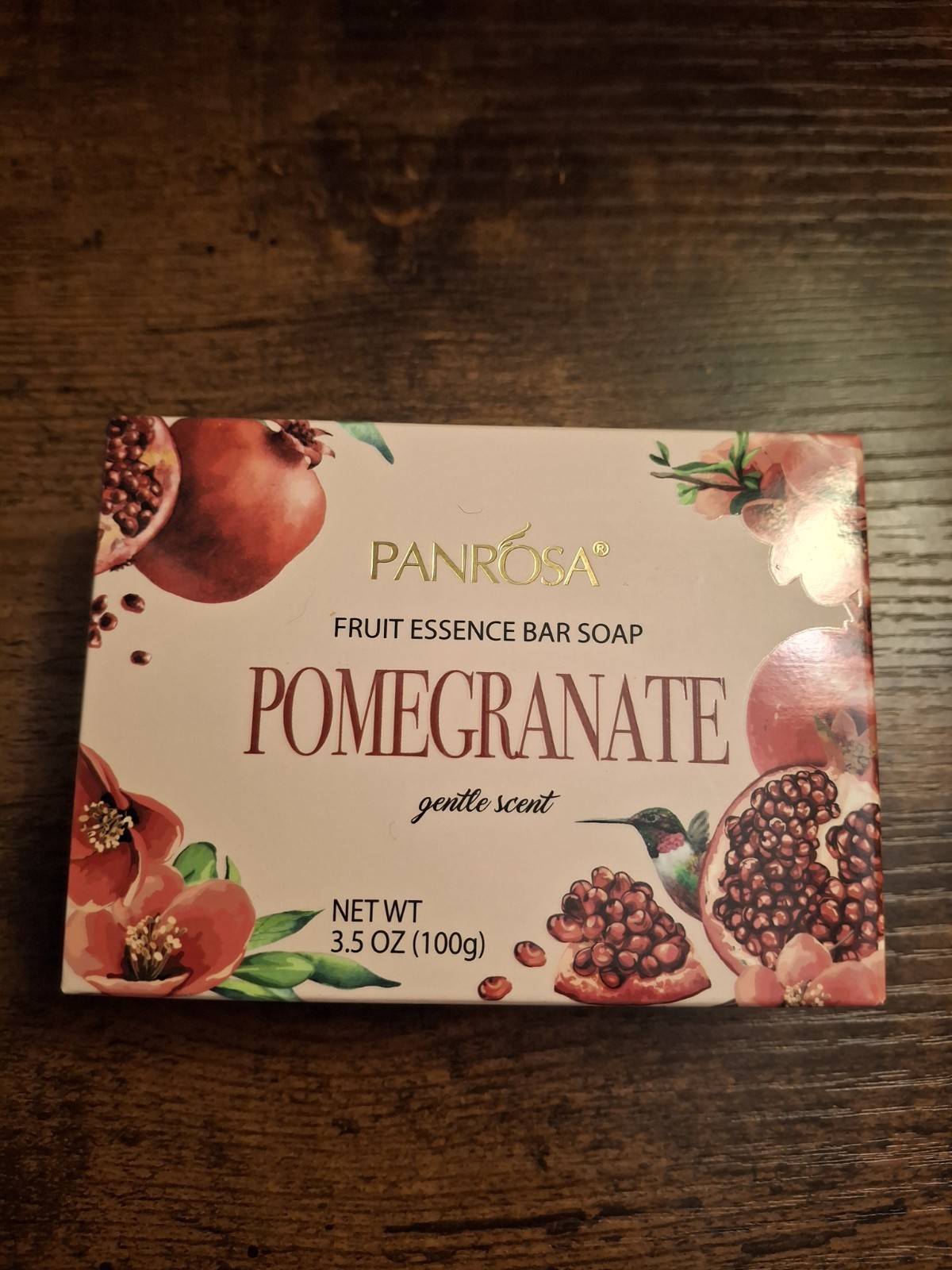 4 Pack – PANROSA Fruit Essence Bar Soap – Pomegranate – 3.5oz – MADE IN USA