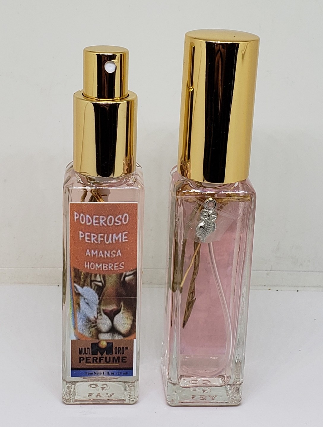 PERFUME ESPECIAL AMANSA HOMBRE PARA DOMINAR ORACION Y AMULETO GRATIS INCLUIDO !