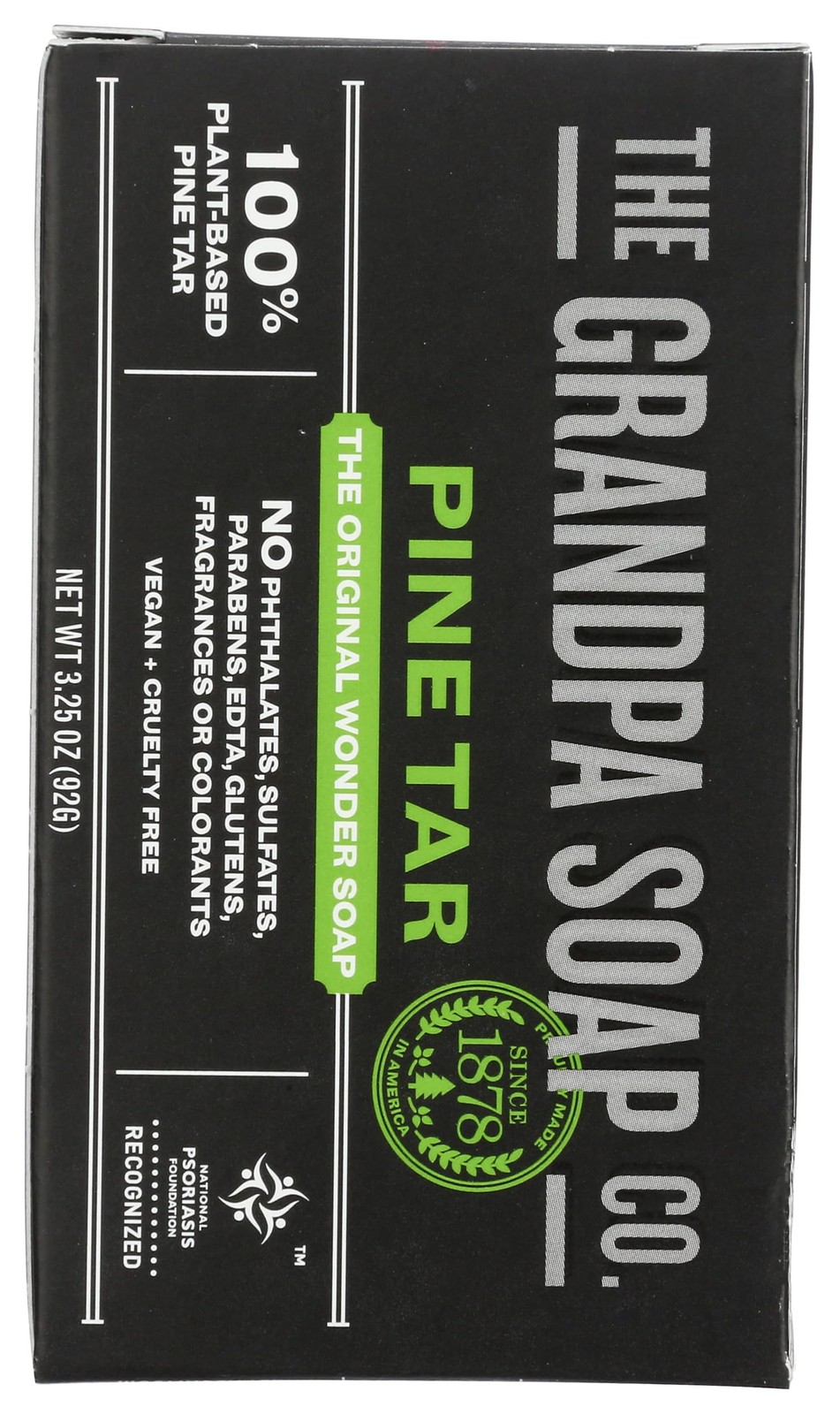Grandpas Wonder Pine Lathers White Tar Bath Bar Soap – 3.25 Oz