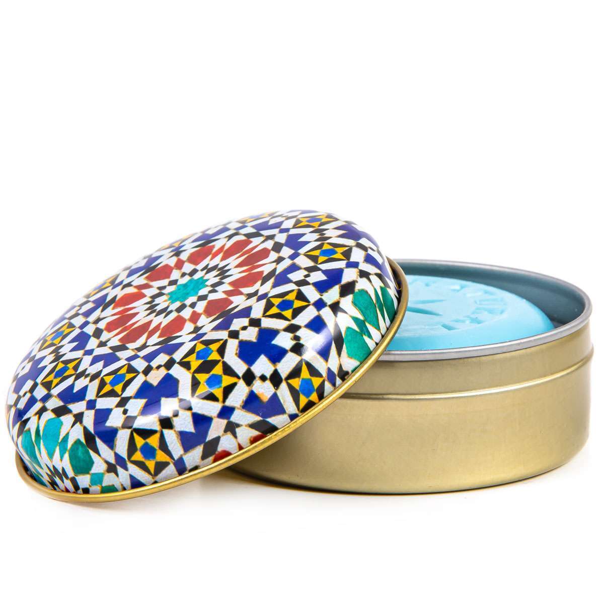 Pure Plant Oil Metal box Turkish Soap Moroccan Mosaic Pattern Scented Soap Box