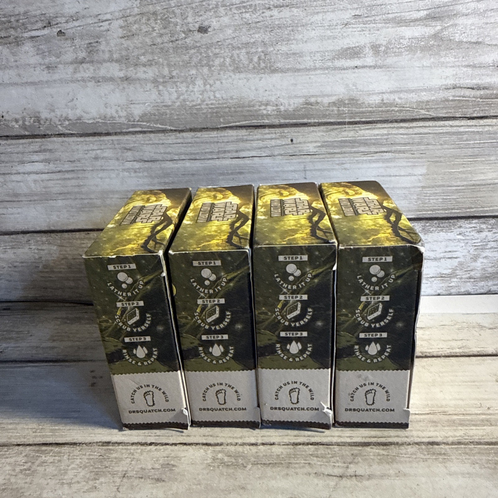 Lot Of 4 Dr. Squatch Limited Edition Zen Cleanse Star Wars Men’s Natural Soap