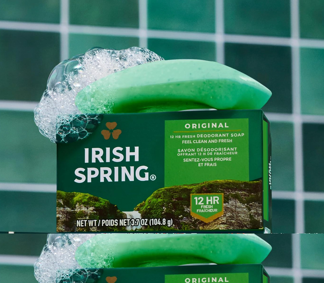 Irish Spring Original Clean 12HR Fresh Deodorant Soap ***4.5oz*** (127g)