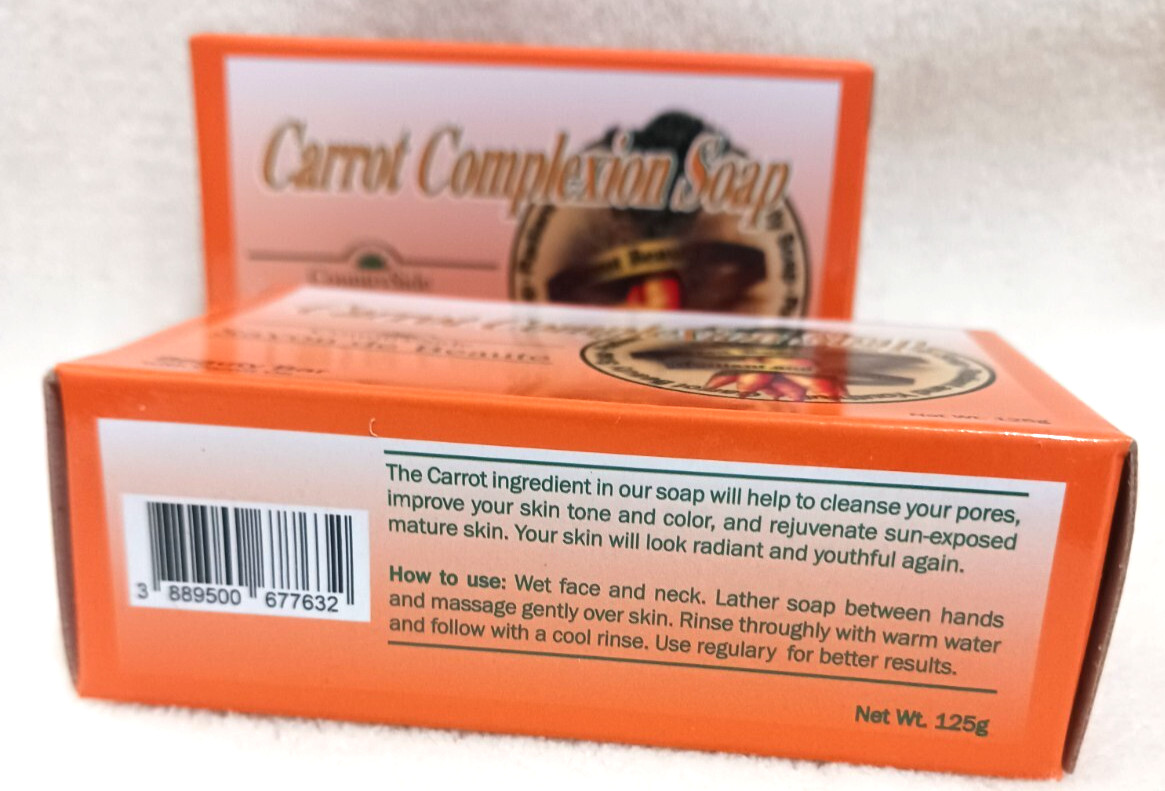 6 Beauty Bars Complexion Carrot Oil Soaps 4 Oz 125g Each New Sealed