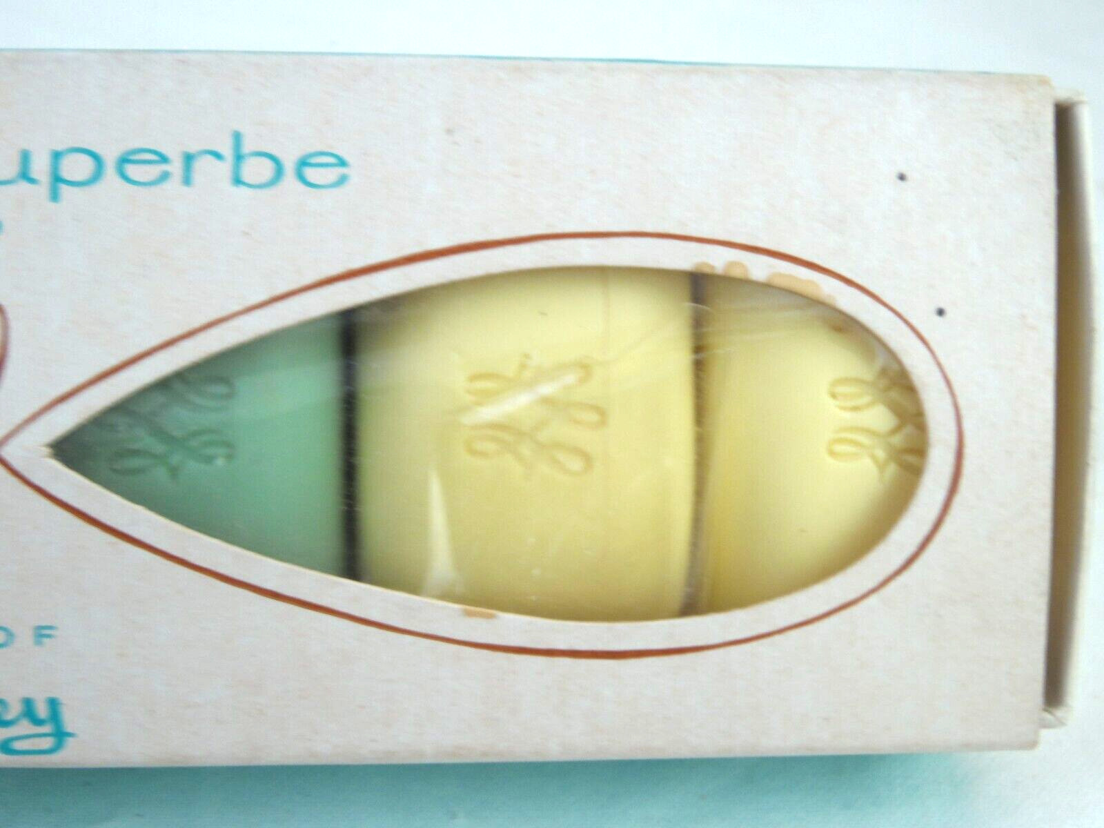 “House of Wrisley” “Guest Superbe Soap” “6 small bars” 1 box VTG 50’s 60’s USA
