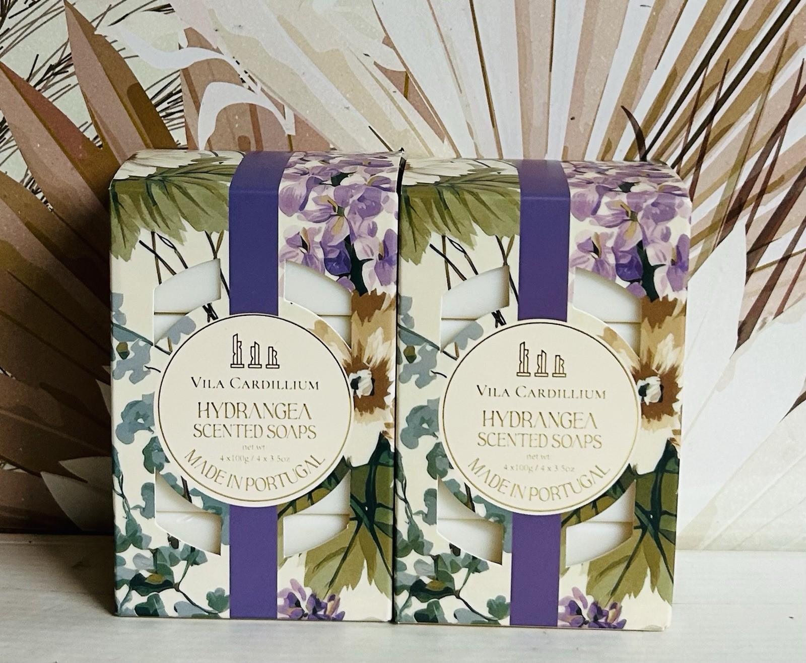 2-Pack Vila Cardillium ~ Hydrangea Scented Bar Soap 8 Bars 3.5 oz Each