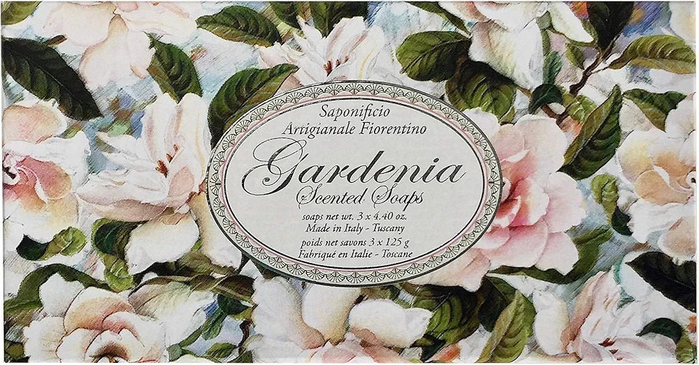 2-Pack Saponificio ~ Gardenia Scented Bar Soap from Italy 6 bars 4.40 oz Each